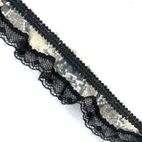 Passamaneria elastica - fantasia animalier pitone con merletto cod.195010000 <BR> 5MT