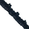 Passamaneria bordata con rouches e fiori, paillettes e perline cod. 202920000 <BR> 7 MT