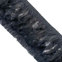 Passamaneria frangia chiusa, velo nero cod. 234410000 <BR> 5 MT