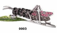 Spilla Strass cm 10 x 8 x 2 Pietre baguette e navette